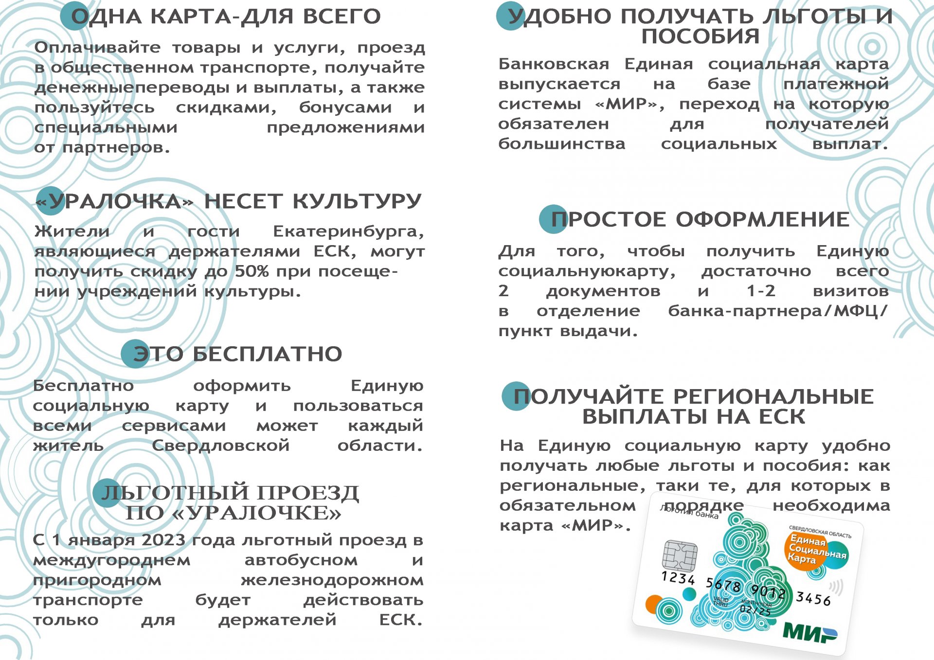 Для чего нужна единая социальная карта свердловской области